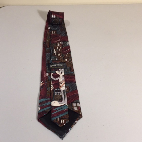 Looney Tunes Bugs Bunny Men’s 100% Silk Cartoon Neck Tie Leeds International - Picture 8 of 10